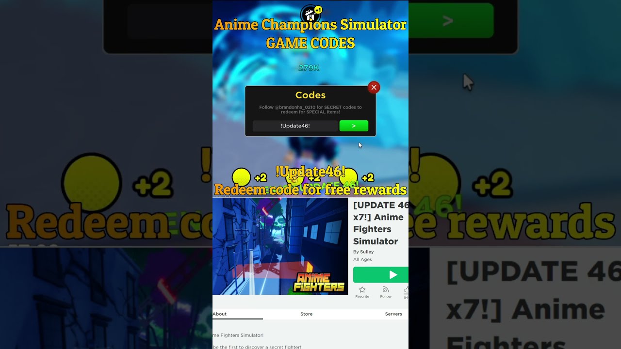 NEW!! (2023) 👊 Roblox Anime Fighters Simulator Codes 👊 ALL *UPDATE* CODES!  #shorts #roblox 